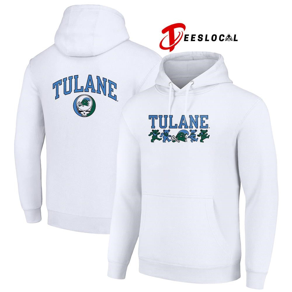 Grateful Dead x Tulane Green Wave dancing bears shirt