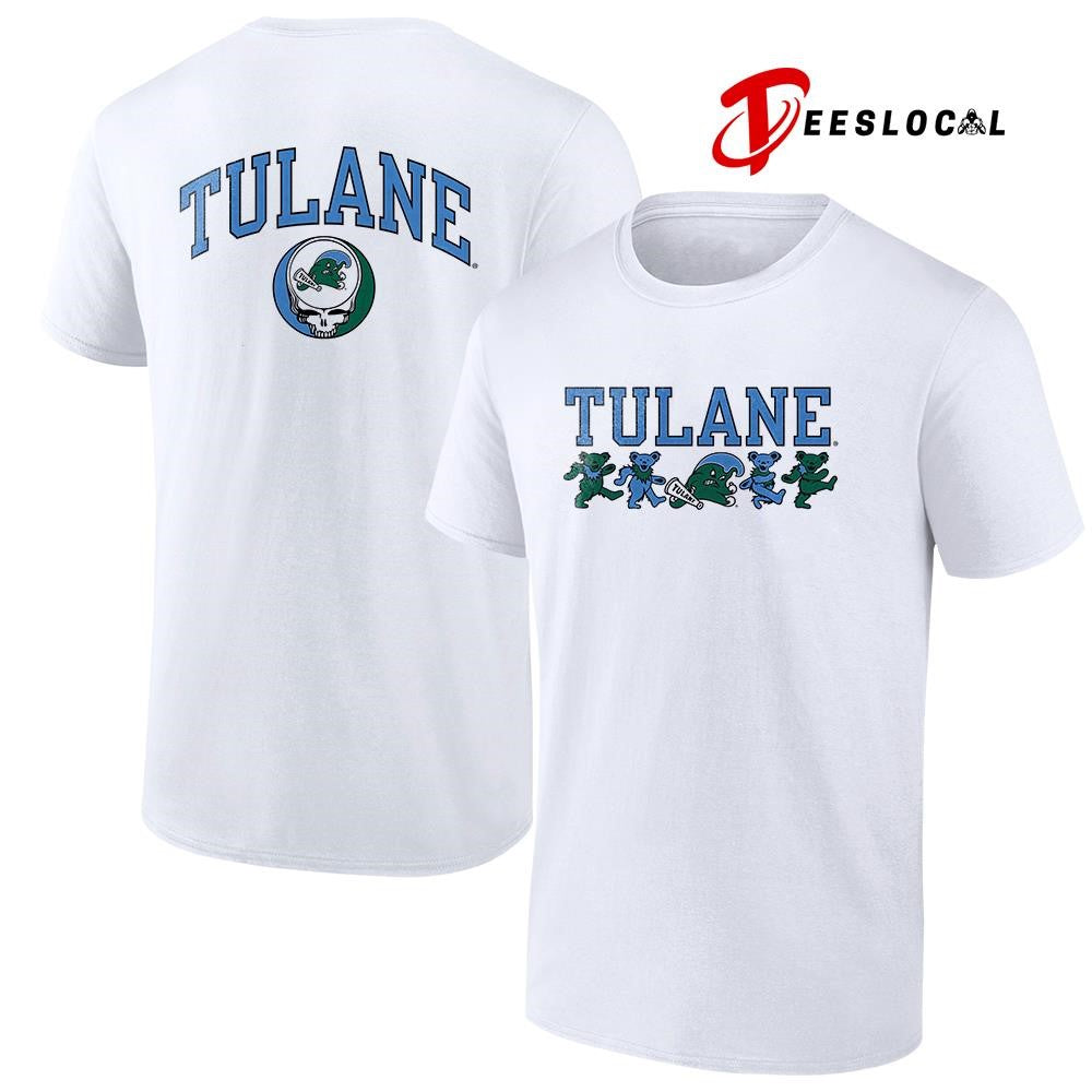 Grateful Dead x Tulane Green Wave dancing bears shirt