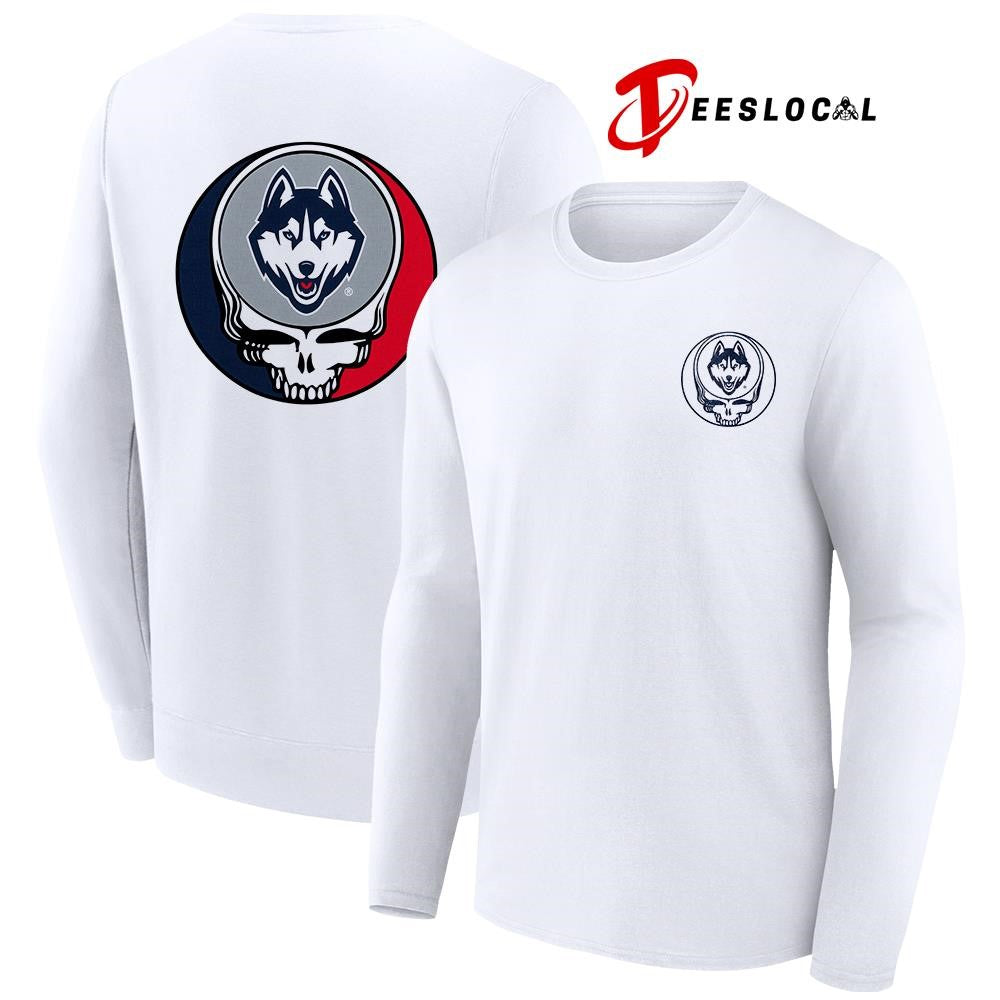 Grateful Dead x Ucon Huskies logo parody shirt