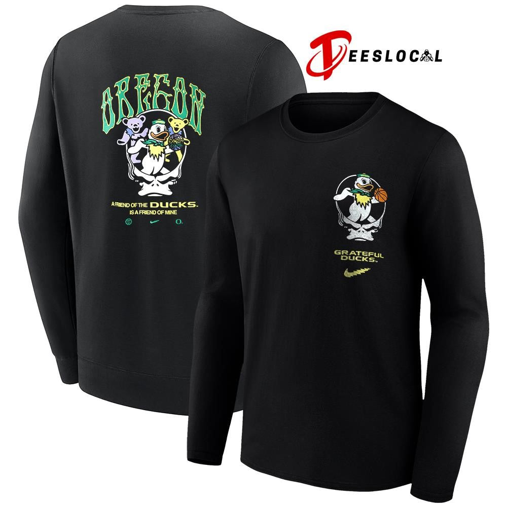 Grateful Dead x University of Oregon a friend of the Ducks is a friend of mine mascots shirt