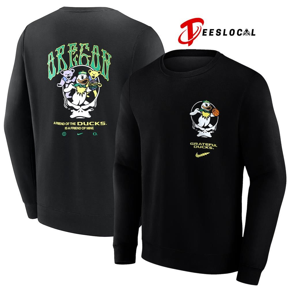 Grateful Dead x University of Oregon a friend of the Ducks is a friend of mine mascots shirt