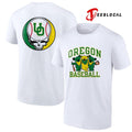 Grateful Dead x University of Oregon logo parody mascot baseball shirt