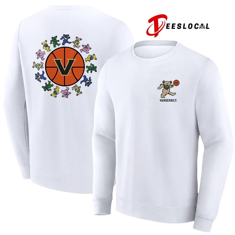 Grateful Dead x Vanderbilt Commodores bears circle basketball shirt