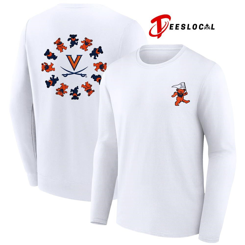 Grateful Dead x Virginia Cavaliers bears circle shirt