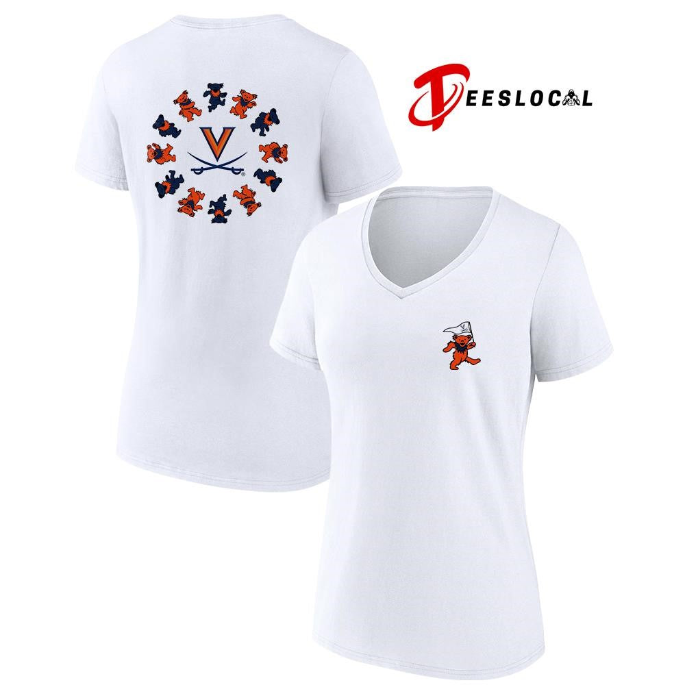 Grateful Dead x Virginia Cavaliers bears circle shirt