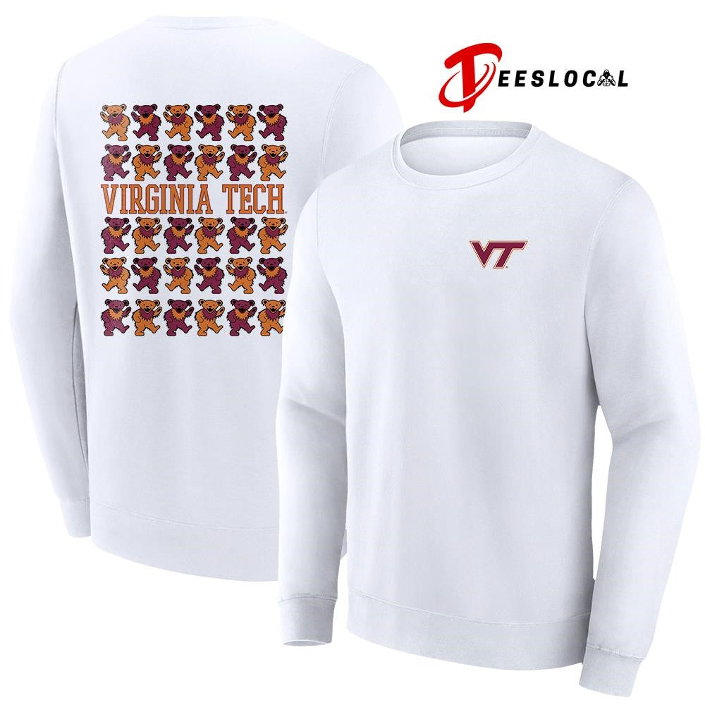 Grateful Dead x Virginia Tech Hokies bears mascot shirt