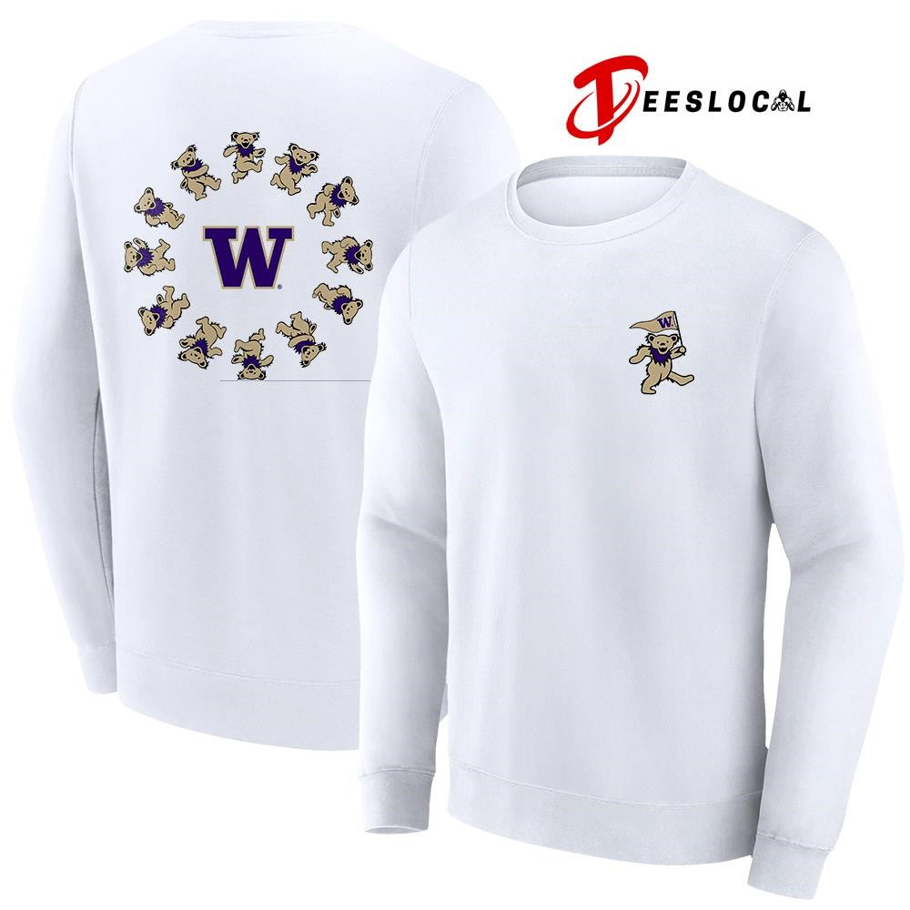 Grateful Dead x Washington Huskies bears circle shirt
