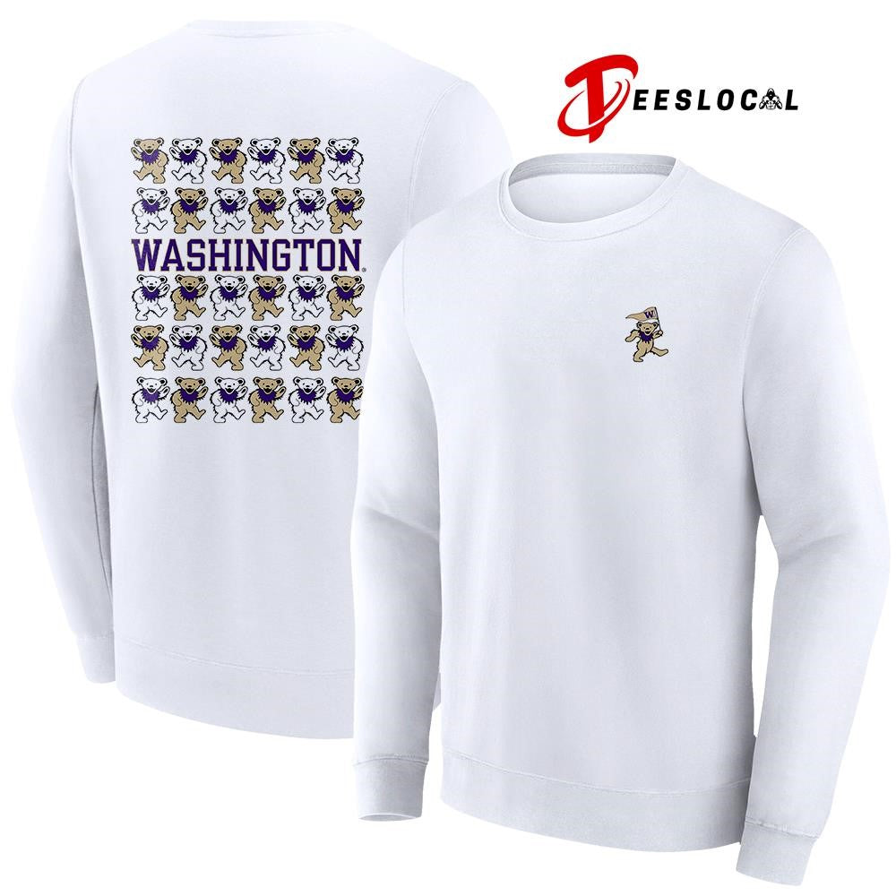 Grateful Dead x Washington Huskies bears mascot shirt