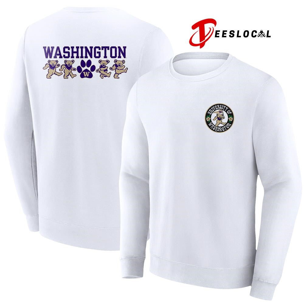 Grateful Dead x Washington Huskies dancing bears shirt