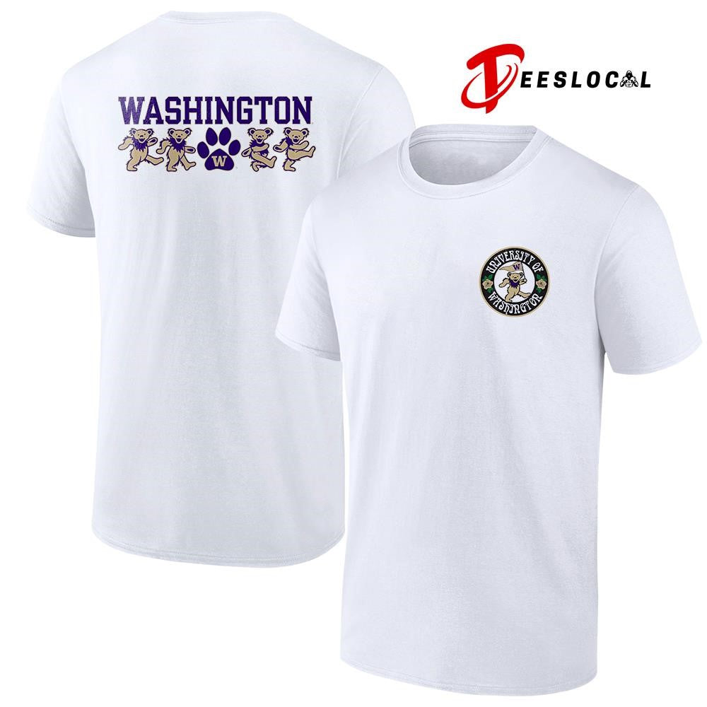 Grateful Dead x Washington Huskies dancing bears shirt