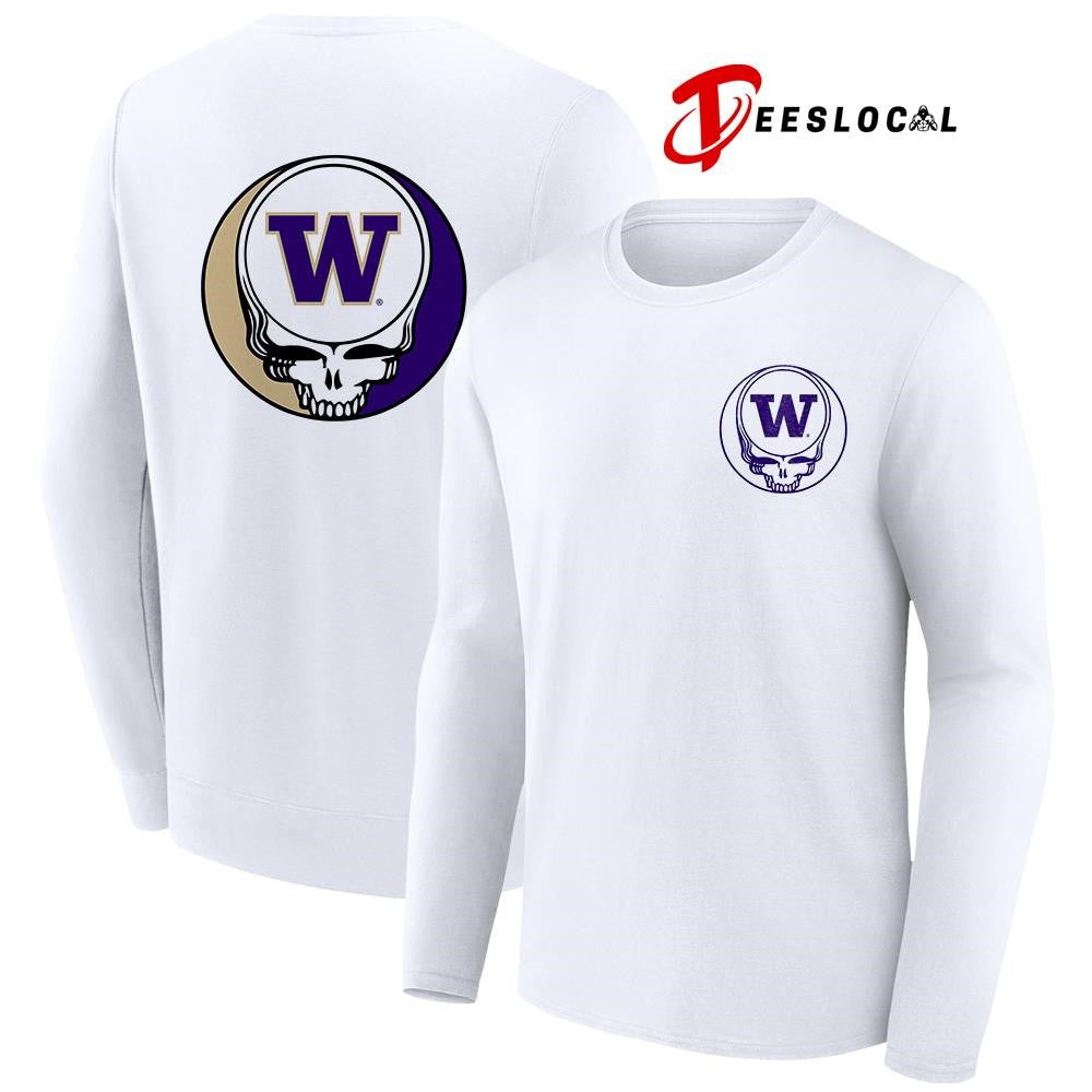 Grateful Dead x Washington Huskies logo parody shirt