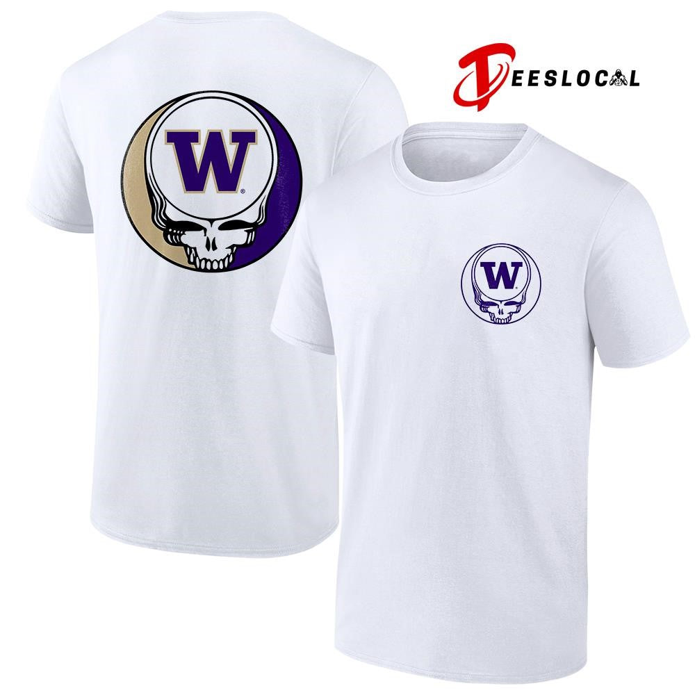 Grateful Dead x Washington Huskies logo parody shirt
