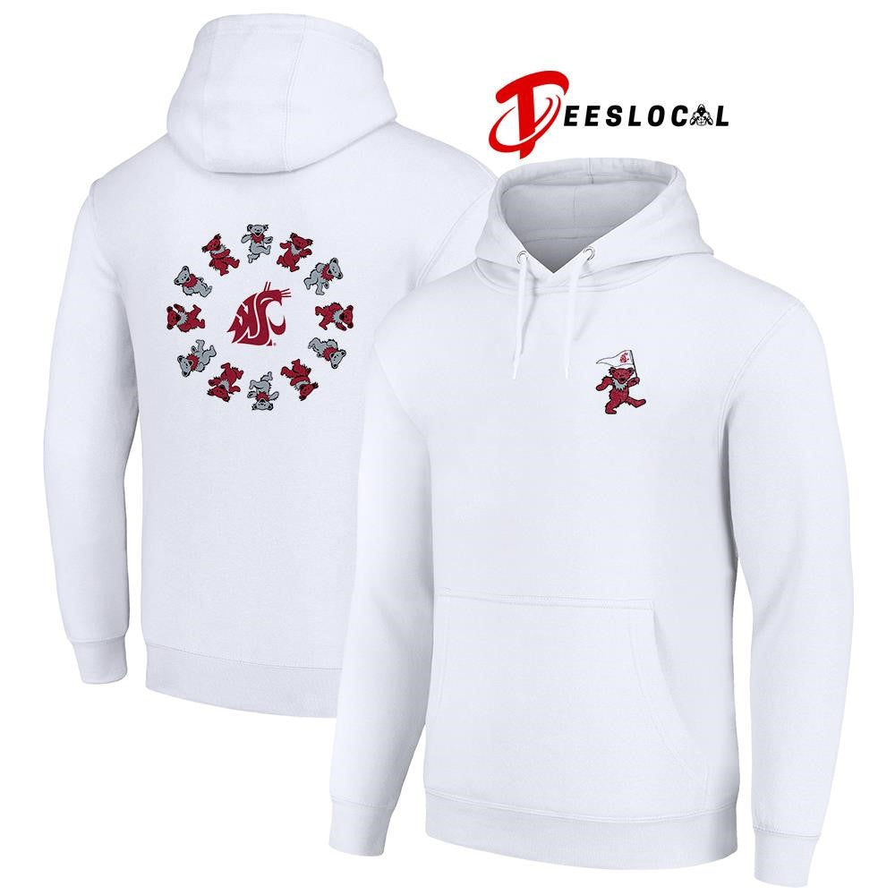 Grateful Dead x Washington State Cougars bears circle shirt