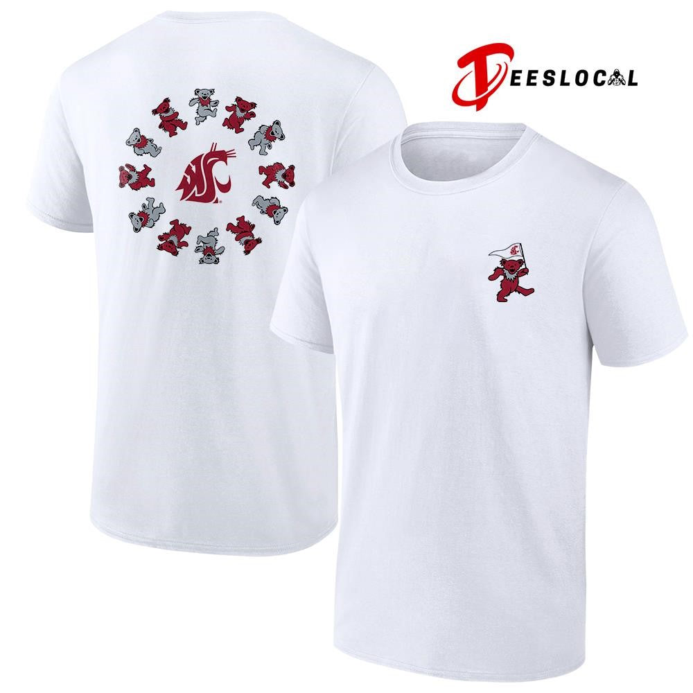 Grateful Dead x Washington State Cougars bears circle shirt