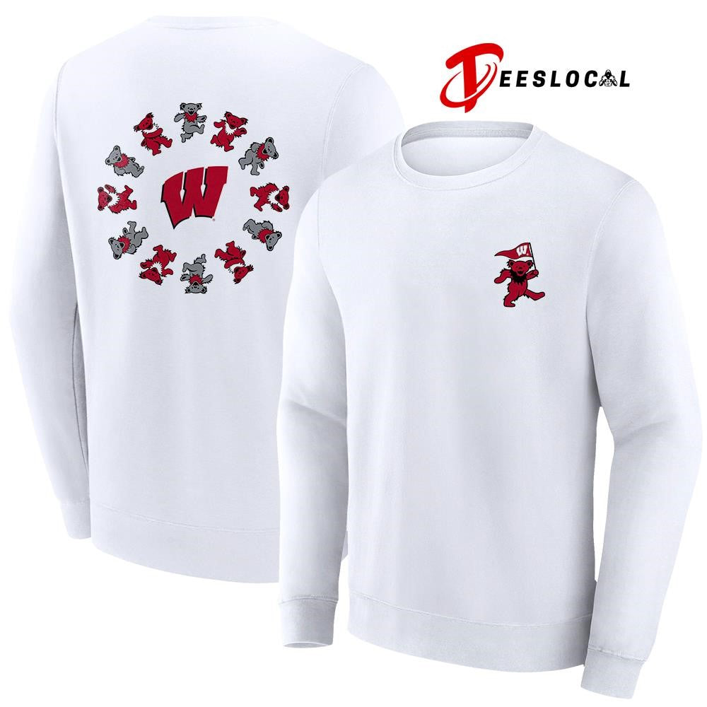 Grateful Dead x Wisconsin Badgers bears circle shirt