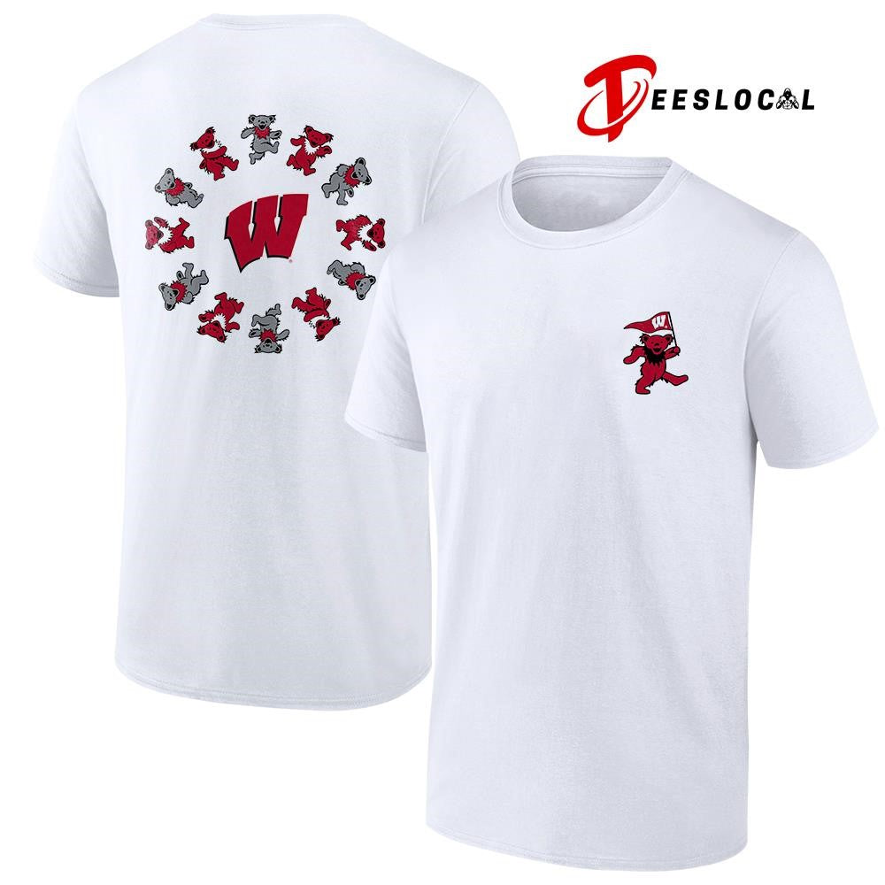 Grateful Dead x Wisconsin Badgers bears circle shirt