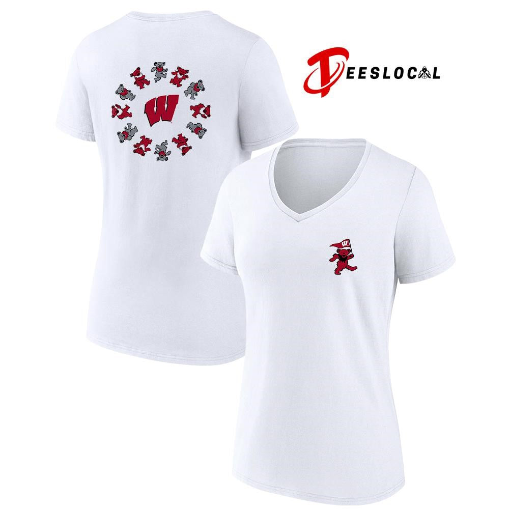 Grateful Dead x Wisconsin Badgers bears circle shirt