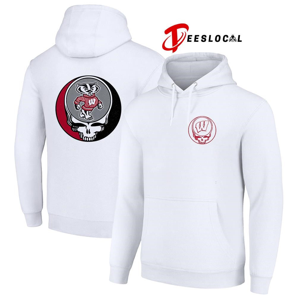 Grateful Dead x Wisconsin Badgers logo parody shirt