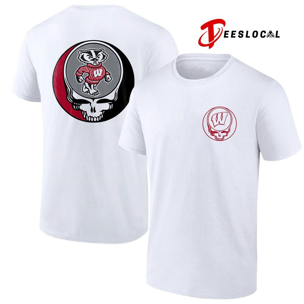 Grateful Dead x Wisconsin Badgers logo parody shirt