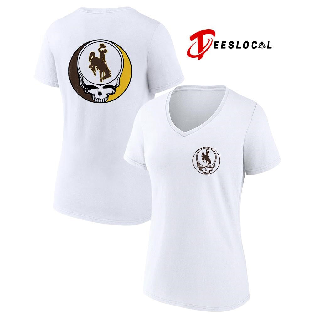 Grateful Dead x Wyoming Cowboys logo parody shirt