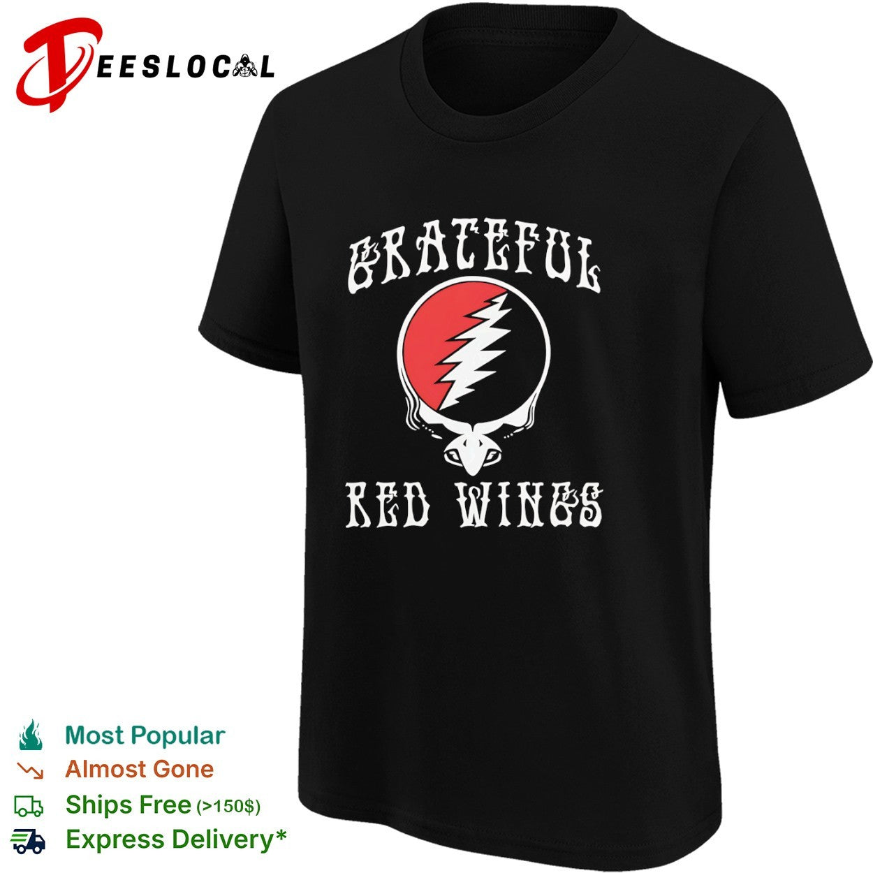 Grateful Red Wings Detroit Red Wings NHL Grateful Dead Steal shirt