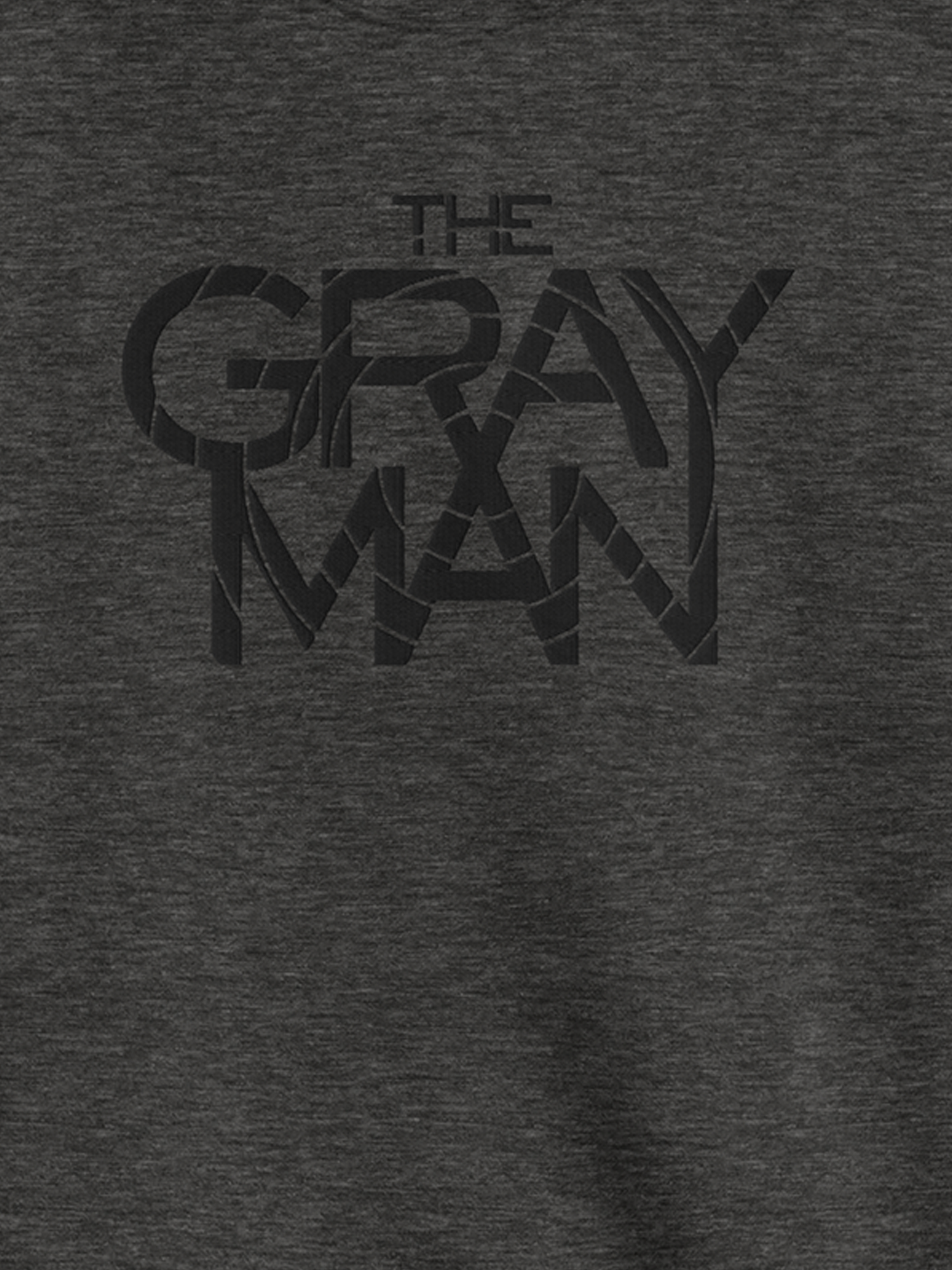 Gray Man Embroidered Unisex Sweatshirt [Charcoal Heather] T-Shirts, Hoodie | CiraTrend.com (Image 2)