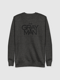 Gray Man Embroidered Unisex Sweatshirt [Charcoal Heather] T-Shirts, Hoodie | CiraTrend.com (Image 1)