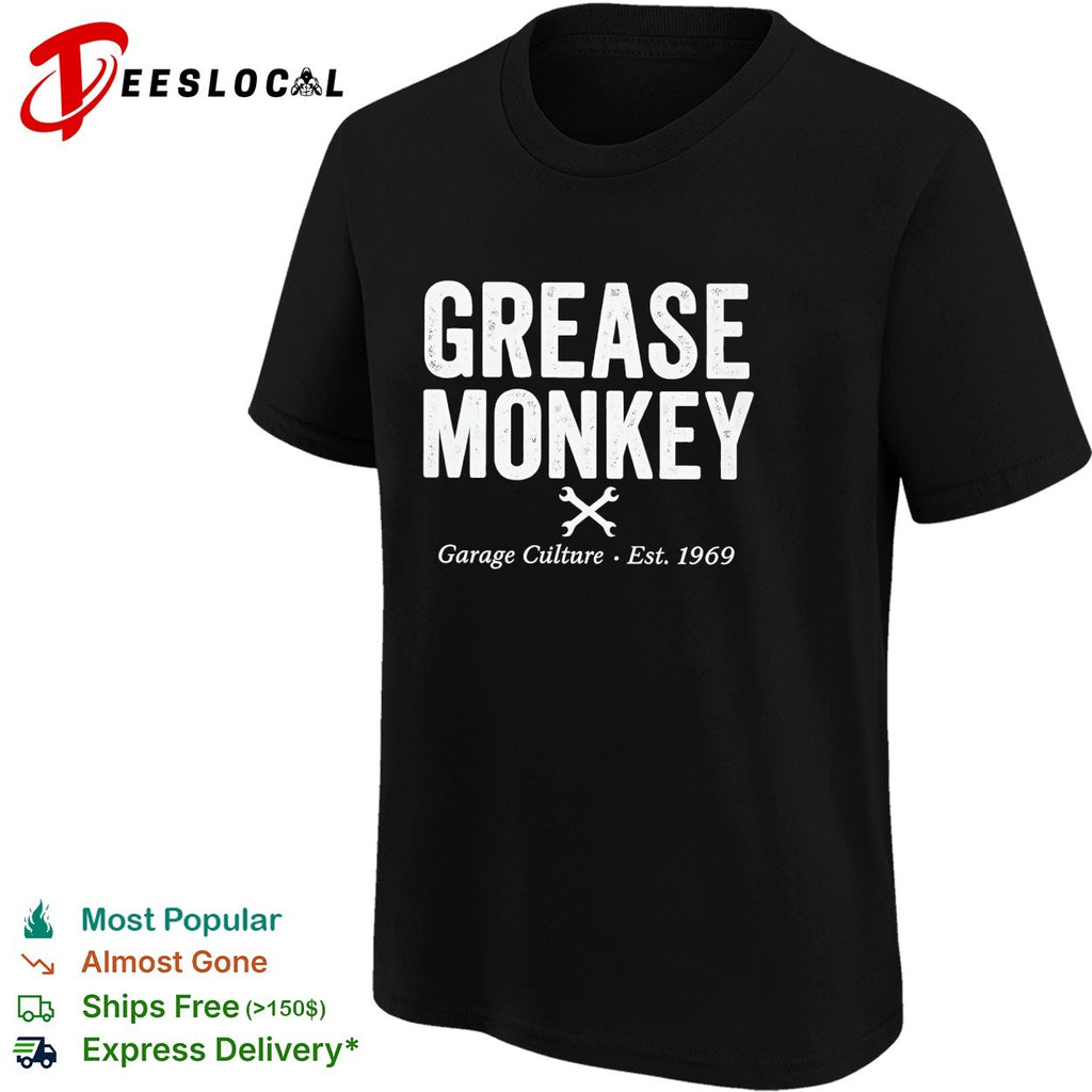 Grease monkey garage culture 1969 shirt