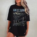 Great Smoky Mountains Shirt, Wildflower Washed T-Shirt, Retro Tennessee Tshirt, Oversized National Park Shirt, Nature...