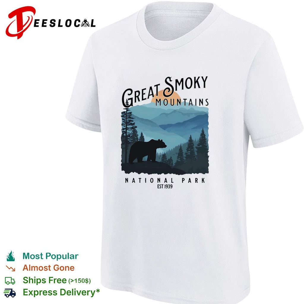 Great Smoky bear mountains national park est 1939 shirt