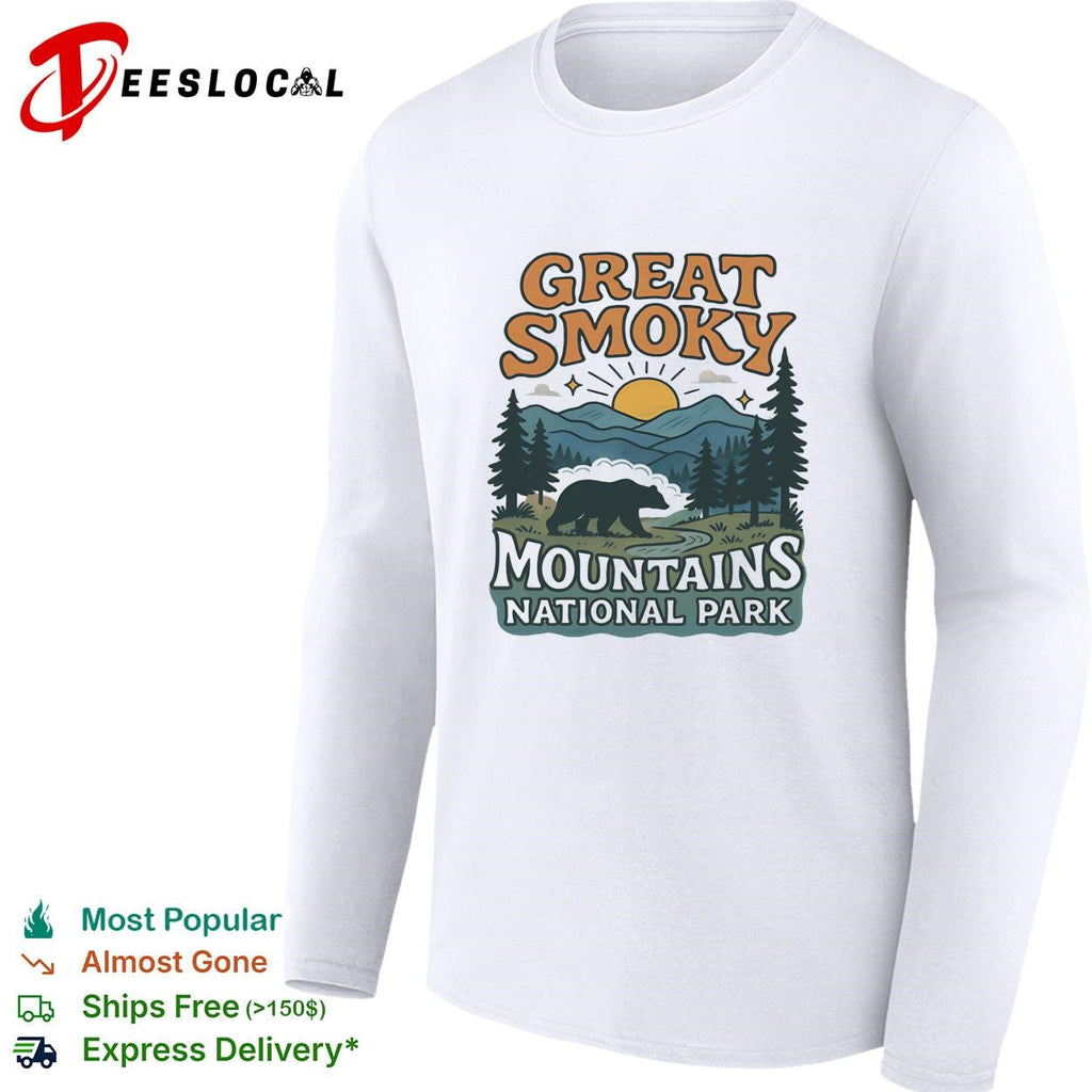 Great Smoky mountains national park retro shirt