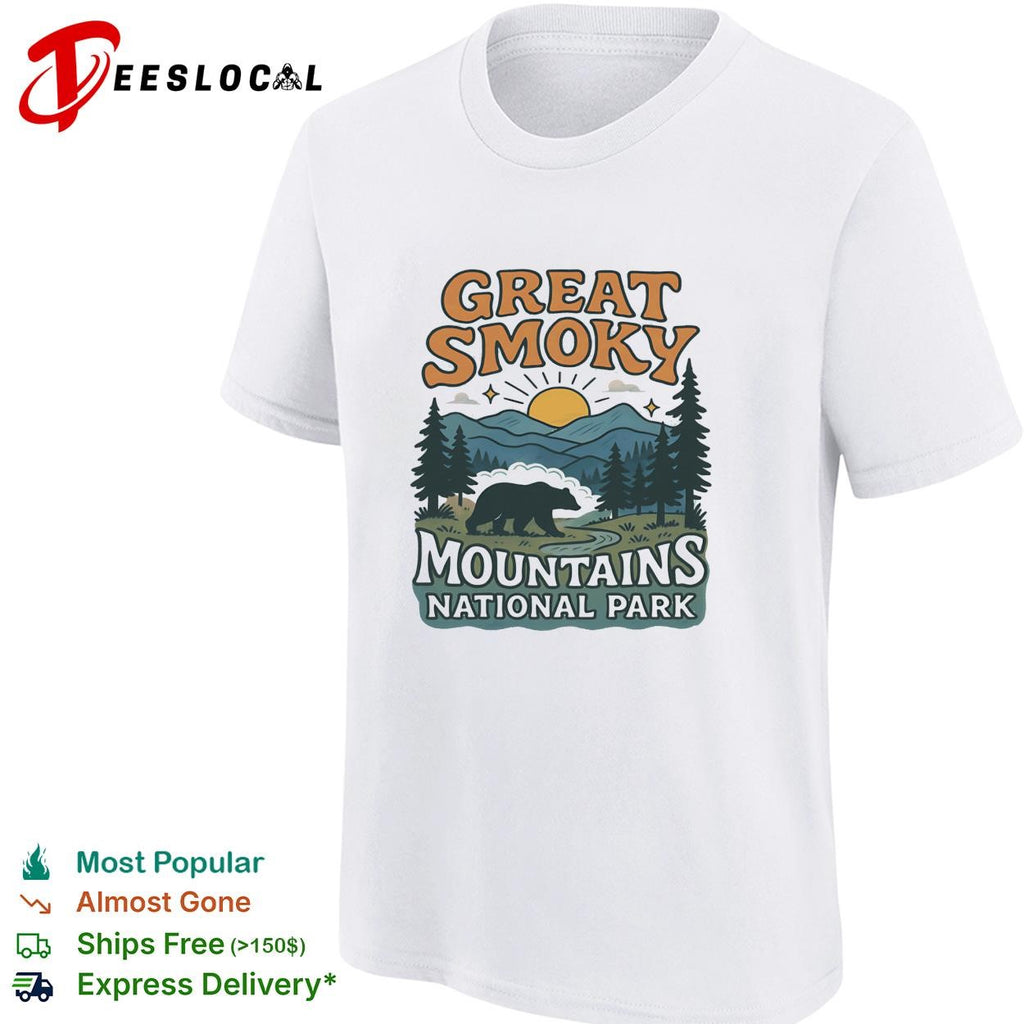 Great Smoky mountains national park retro shirt