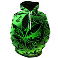 Green Weed Leaf 3D Hoodie