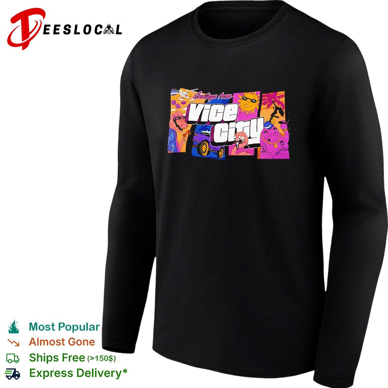 Greetings from Vice City postcard shirt