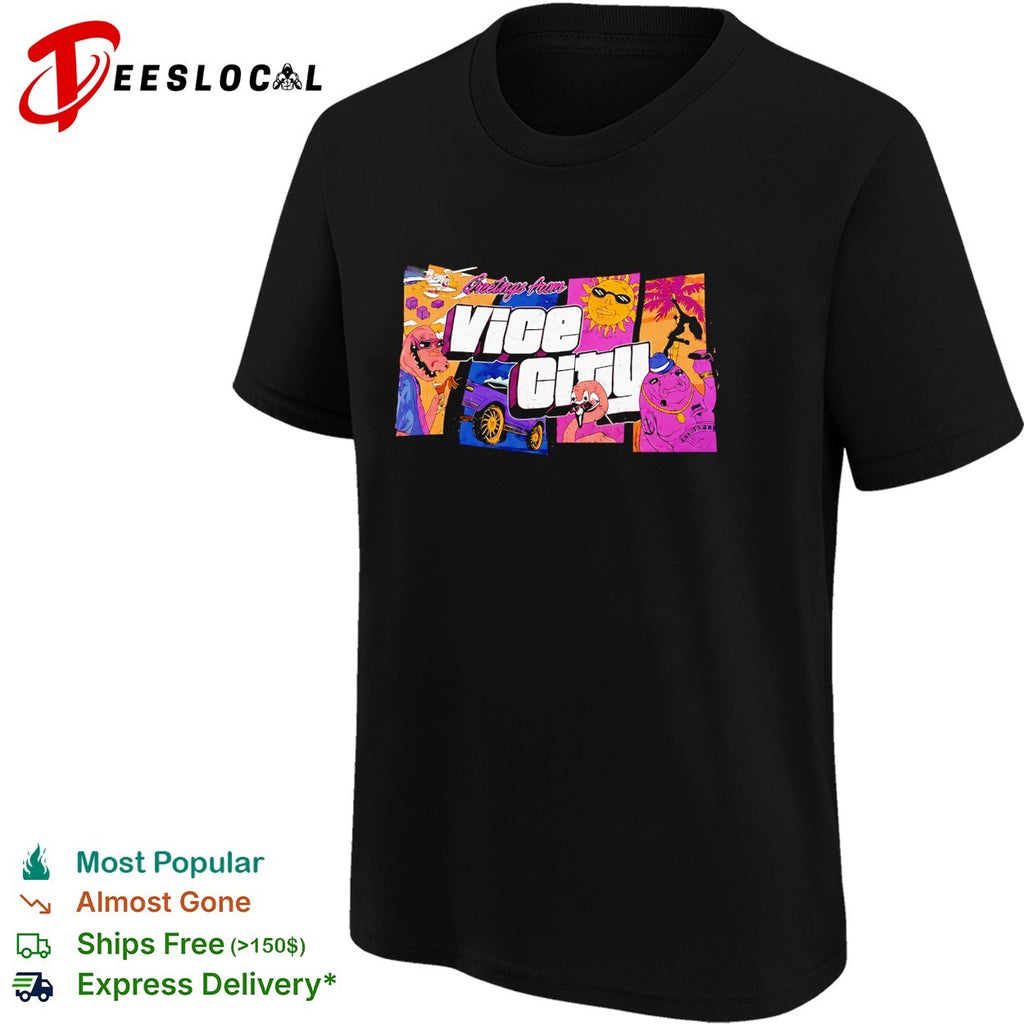 Greetings from Vice City postcard shirt
