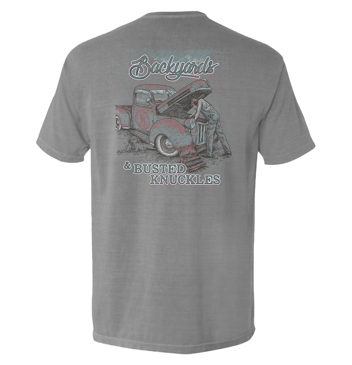 Backyards Busted Knuckles Pocket T-Shirts, Hoodie, Sweatshirt