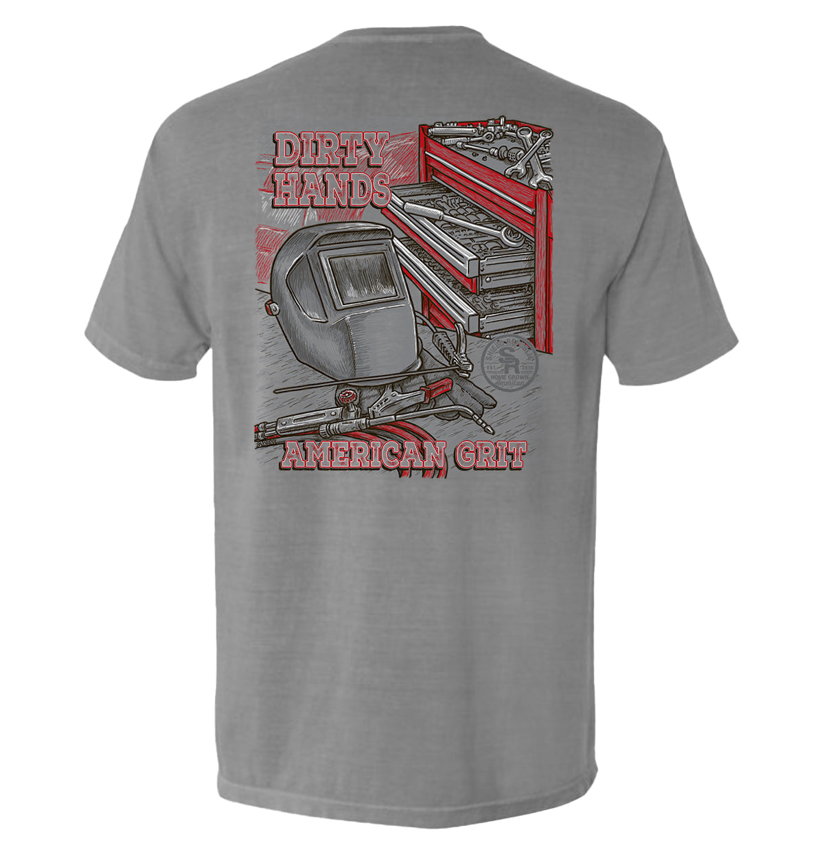Dirty Hands American Grit Pocket Tee Hoodie, Sweatshirt | CiraTrend.com (Image 1)