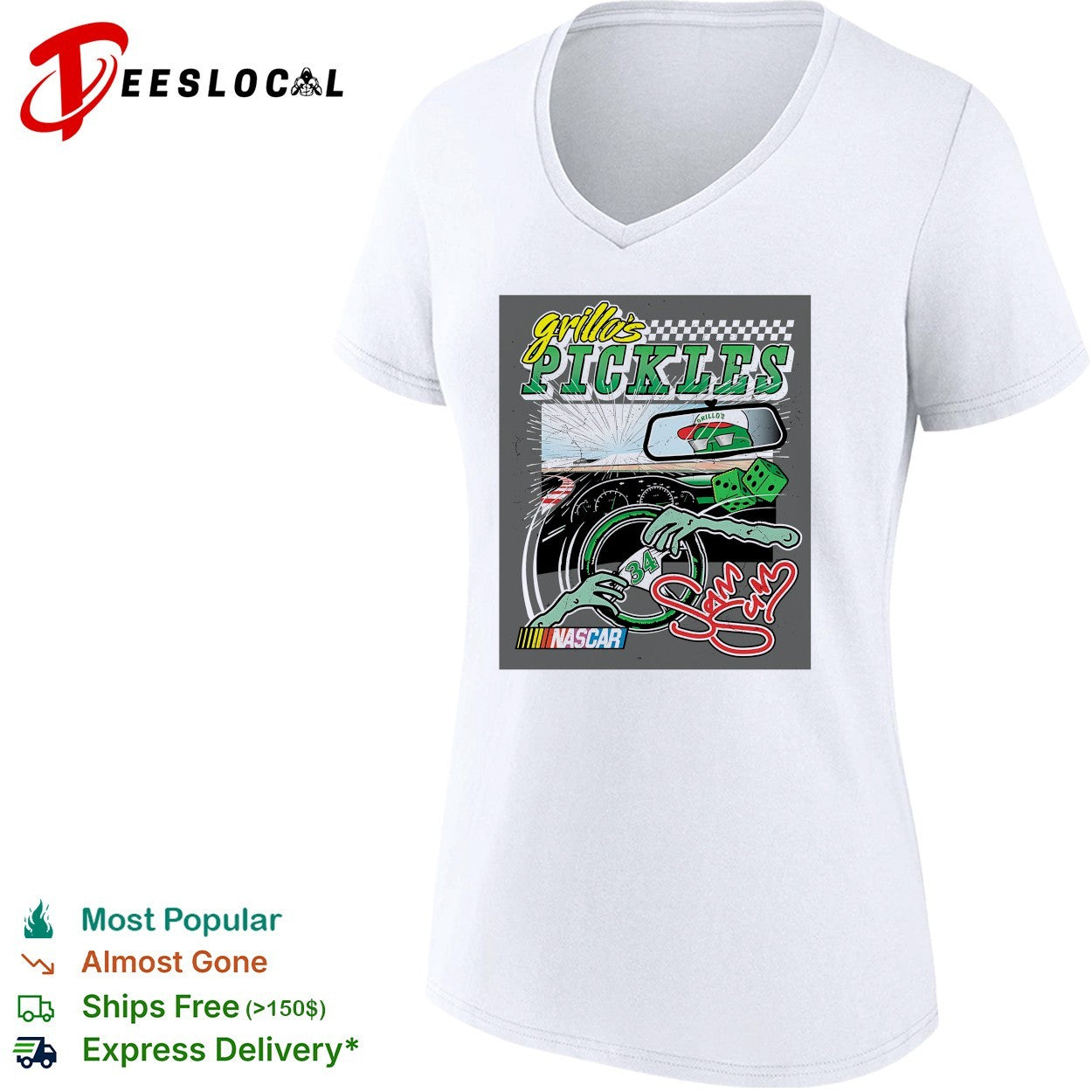 Grillo’s Pickles Nascar racing shirt