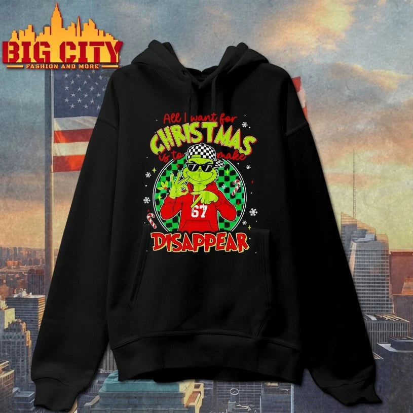 Grinch All I Want For Christmas Is To Make 67 Disappear shirt