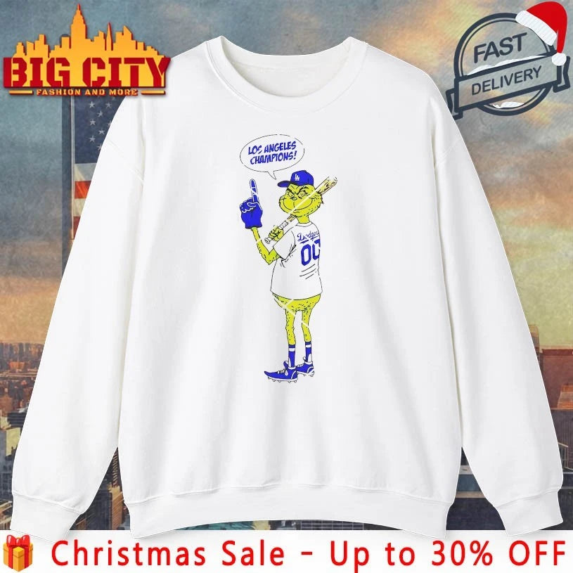 Grinch Christmas Los Angeles Dodgers Champions 2025 shirt
