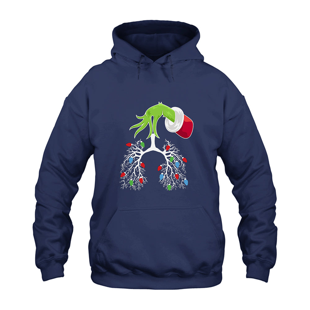 Grinch Christmas Respiratory Therapist Hoodie