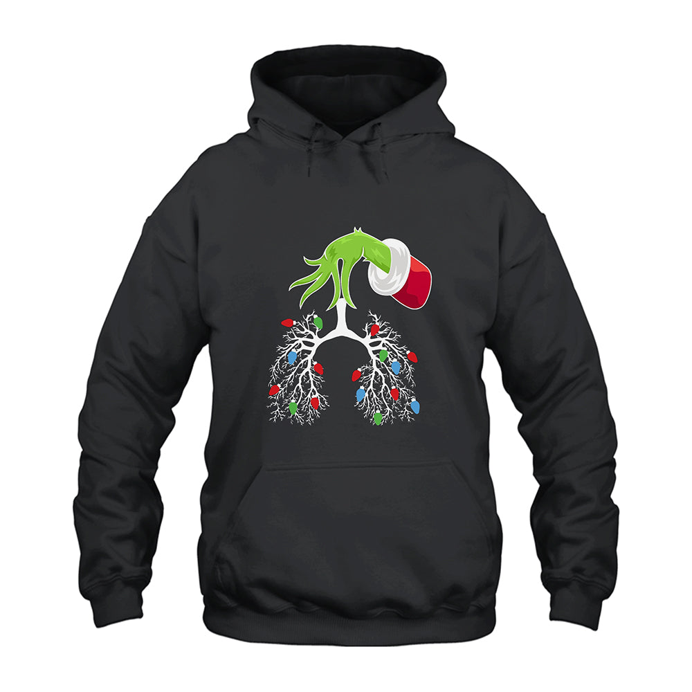 Grinch Christmas Respiratory Therapist Hoodie