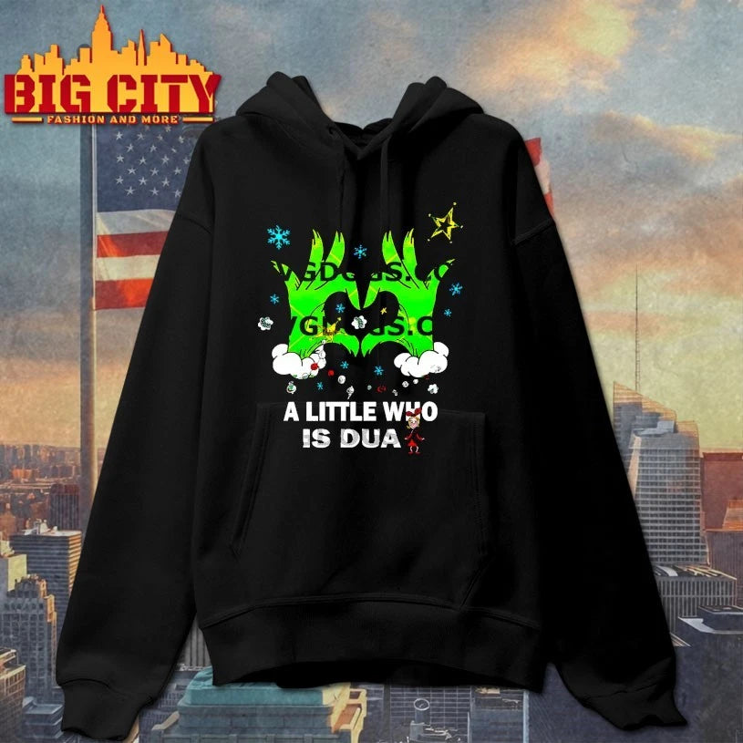 Grinch Hand Christmas A Little Who Is Dua Shirt