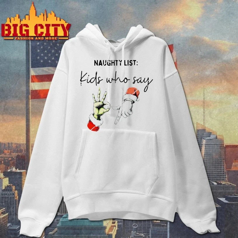 Grinch Hand Naughty List Kids Who Say Six Seven 6 7 Meme Christmas shirt