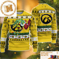 Grinch Stole Iowa Hawkeyes NCAA Funny Xmas 2023 Gift For Holiday Ugly Christmas Sweater