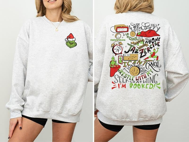 Grinch Sweatshirt, Grinch Hoodie , Christmas Crewneck, Christmas Gift, Cute Xmas Tee , Grinch Sweater, Family T-shirt,...