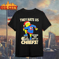 Grinch Wearing Santa Hat They Hate Us Because They Aint Us Kansas City Chiefs Shirt