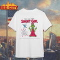 Grinch girl middle finger never argue with a short girl who has an a in her name that letter stand for anger Christmas shirt
