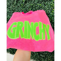 Grinchyyyy Sequin Patch Sweatshirt | Holiday Christmas Sweatshirt T-Shirts, Hoodie | CiraTrend.com