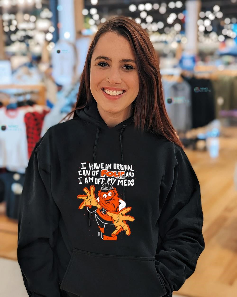 Gritty Philadelphia Flyers I have an original can of four loko and I am off my meds shirt